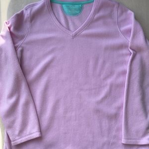 Tek Gear Light Purple V-neck Pullover Fleece Size XL